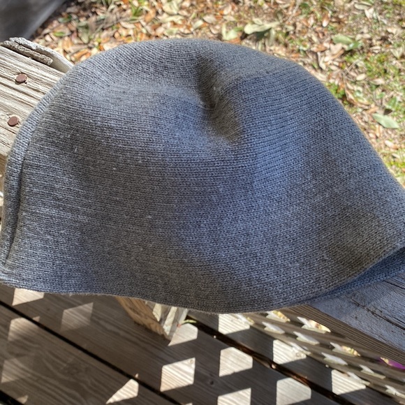 Gray Wool Beanie Hat - Picture 2 of 5